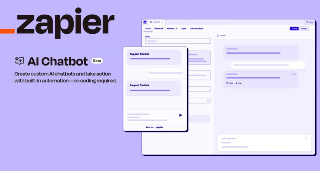 Create AI Chatbot with zapier